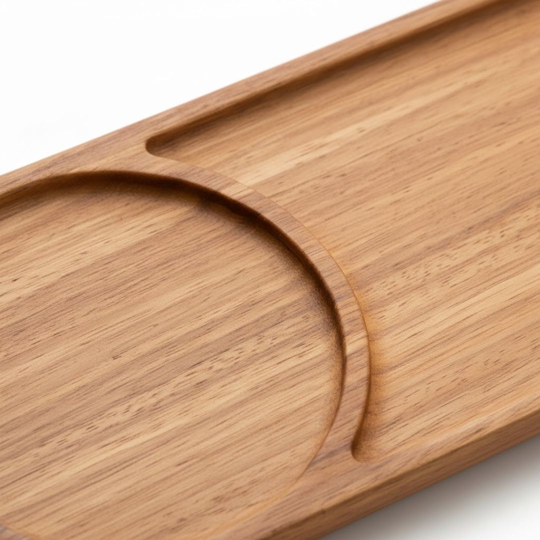 Exquisite Wooden Dip Platter for Entertaining